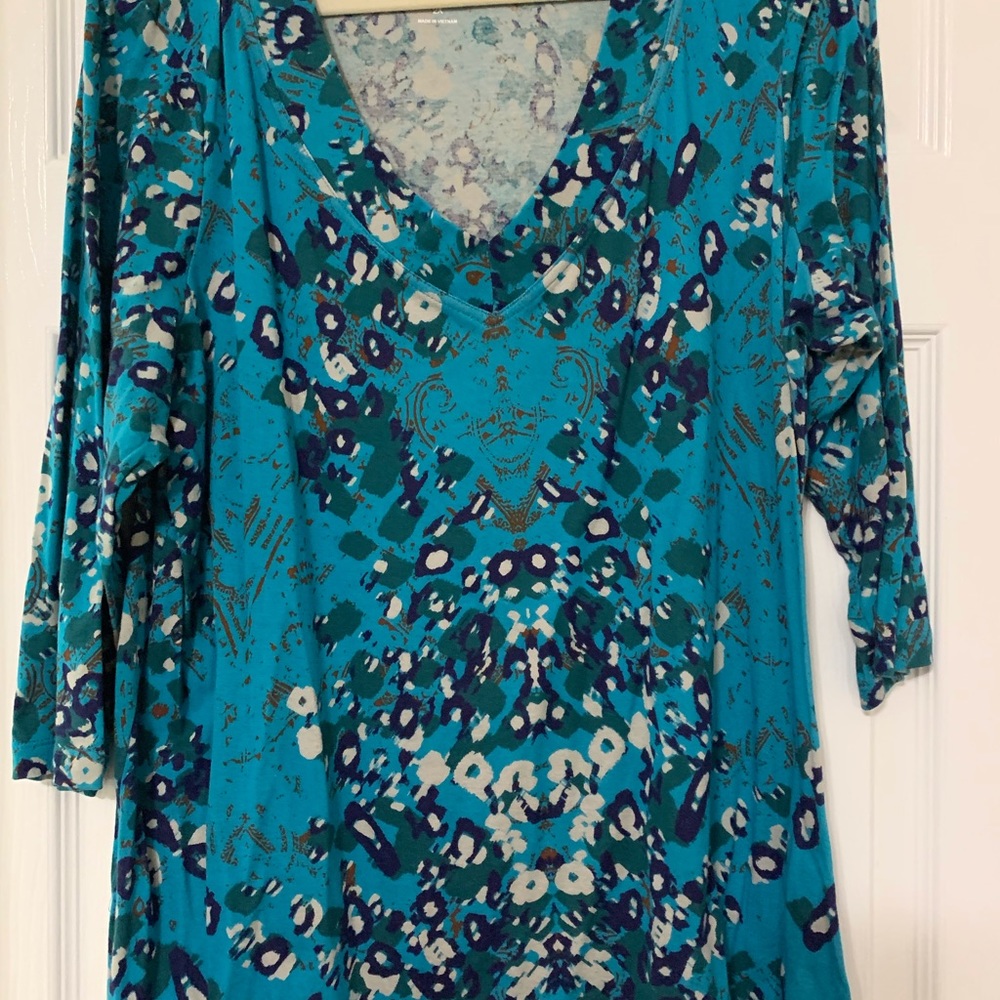 Blue print top